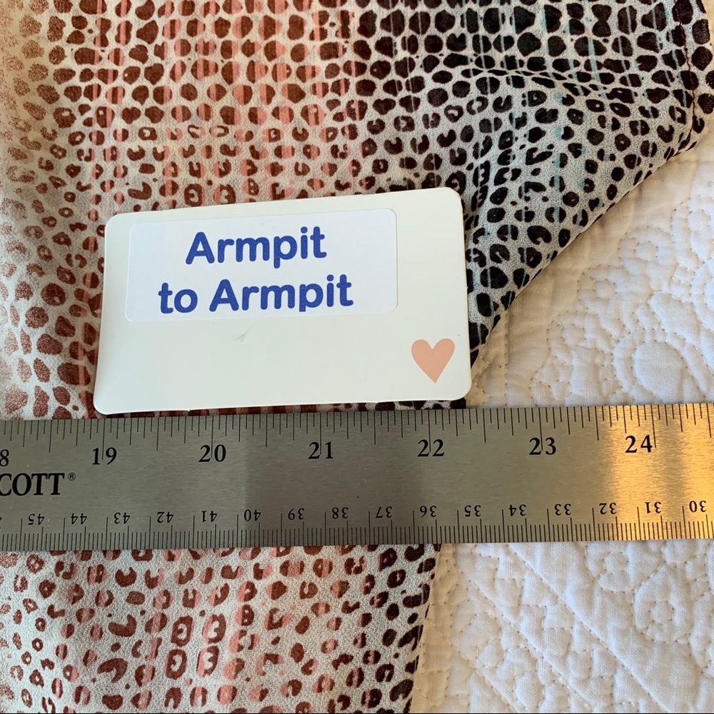 CAbi | Sheer Animal Print Blouse #240 XXS - Picture 6 of 6